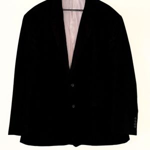 Black - Stafford Signature Smart Wool Mens Classic Fit Suit Jacket size 48R